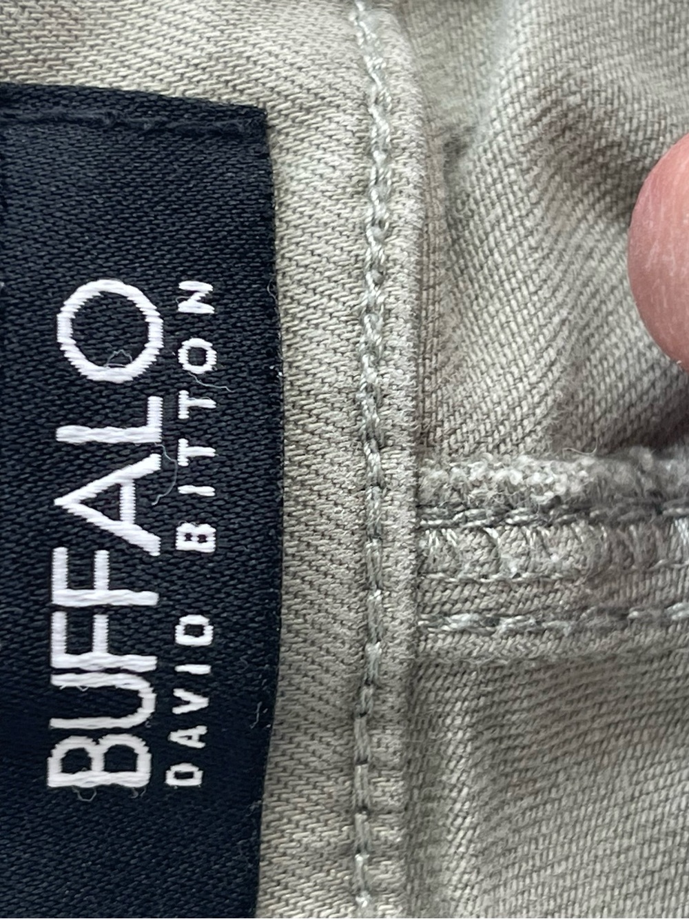 Buffalo David Bitton Women's Cropped Jeans in Olive - Picture 3 of 5